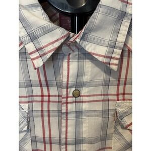Vintage Mens Large Wrangler Western Fashion Pearl Snap Shirt RN 130273 CA55394